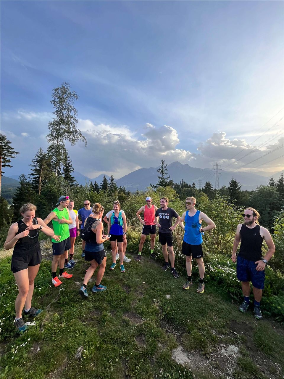 A group of DNA Trails runners enjoying time outdoors