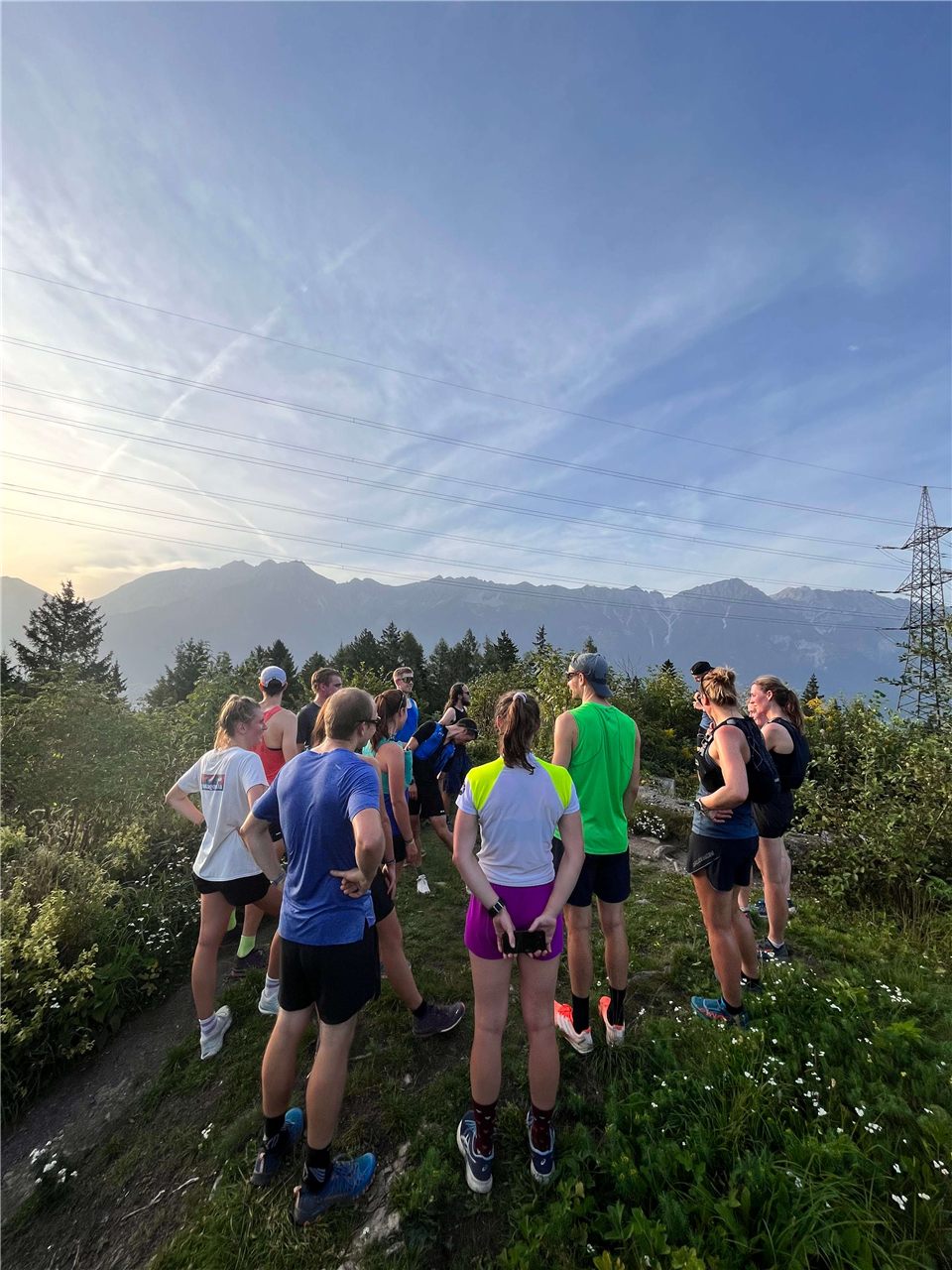 DNA Trails runners exploring the mountains around Innsbruck together